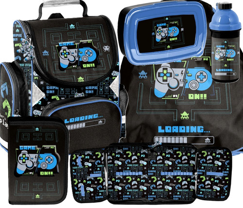 Joystick school bag set - bag, 5-in-1