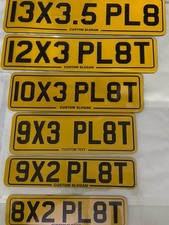 Motorbike Number Plate