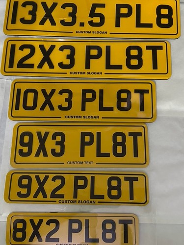 Motorbike number plate - number,