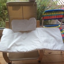 IKEA X2 CHAIRS(POANG&FARGGLAD)STOOL-PRE-SCHOOL CHILDREN/TODDLER SIZE-USED-COLLEC