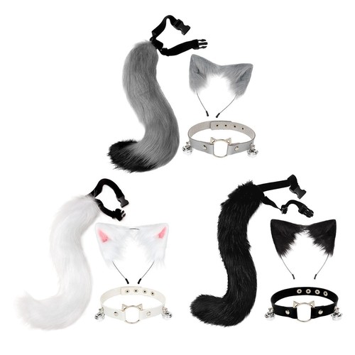Plush fox ears - plush, set
