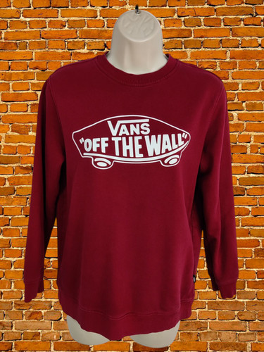 Vans dark red sweatshirt - vans,