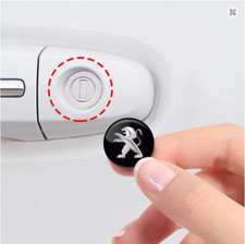 4pcs Car Door Lock Keyhole Stickers For Peugeot 107 208 3008 308 307 406 407 408