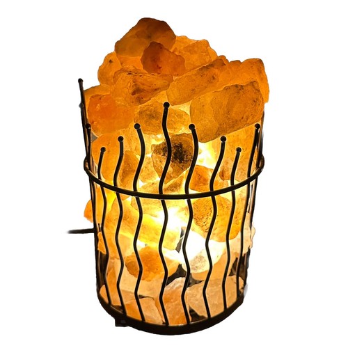 Himalayan salt crystal basket - himalayan,