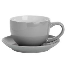 Coloured Cappuccino Cup & Saucer Set Modern Porcelain Tea & Coffee Cup 250ml