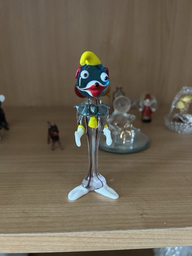 Murano glass clown figurine - murano,