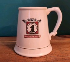 Whitbread Brewery Vintage Small Ceramic Beer Tankard Pub Bar Breweriana