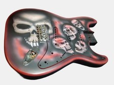 Custom Airbrushed Strat Body For Guitar Build