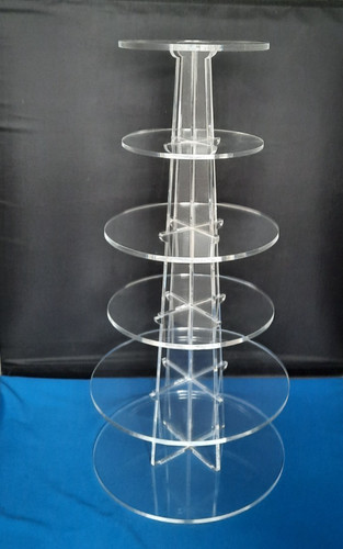 Tall round acrylic cupcake - acrylic,