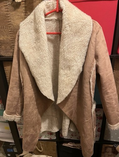 Faux suede leather - fur, coat