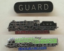 3 Pin Badges railway LNER A2 No 532 Enamel LMS No.6115 Scots Guardsman train