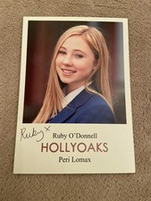 RUBY O'DONNELL    (HOLLYOAKS) PRESIGNED CAST CARD