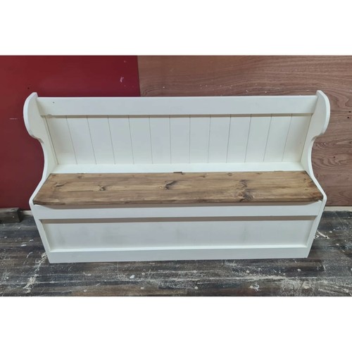 Bespoke solid pine monks bench - solid,
