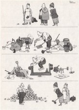 HEATH ROBINSON. Briquettes. Domestic 1973 old vintage print picture