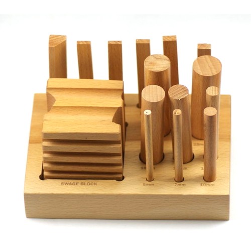 Swage block set wood dapping