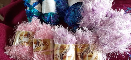 Pink and blue - blue, eyelash