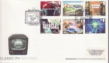GB Stamps First Day Cover 50th Anniv. Television, ITV, soap UPPER GROUND PM 2005