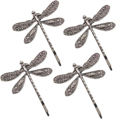 4pcs silver dragonfly - 4pcs,