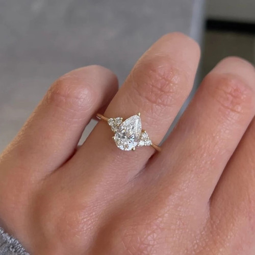 Carat pear cut lab grown - pear,