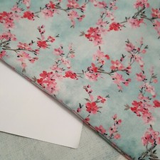 Beautiful Cherry Blossom Flower Print Fabric Material 144cm x 200cm 2metres