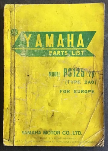 Yamaha rs125 motorcycle - '78,
