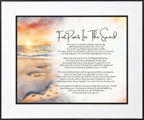 Footprints the sand - footprints,