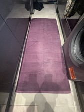 Habitat Purple Cotton Handwoven Kilim Style Chindi Runner Flatweave Rug 