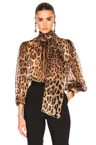Dolce gabbana silk leopard - dolce,