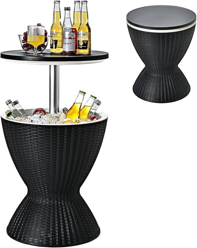 Outdoor ice cooler - ice, side