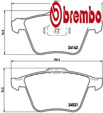 FRONT BRAKE PADS SET LEFT &