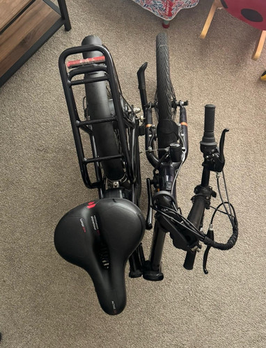 Raleigh folding bike - bike, black