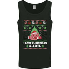 I Love Christmas A-Lotl Funny Axolotl Xmas Mens Vest Tank Top