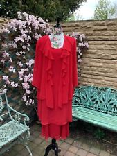Cattiva Mother Of The Bride Wedding Evening ‘RED’ Outfit Dress Suit UK Size 22