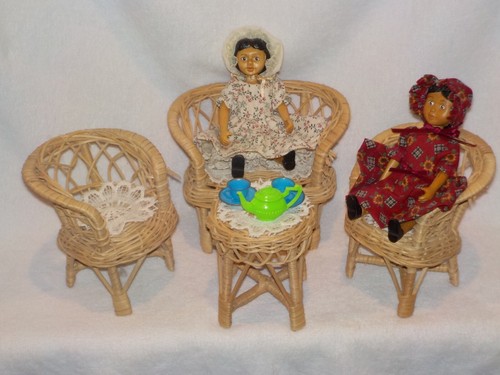 Piece wicker doll furniture - piece,