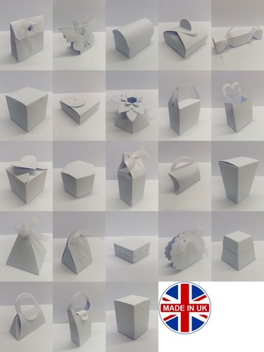 Luxury white gift favour - favour, boxes