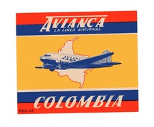 Vintage Airline Luggage Label