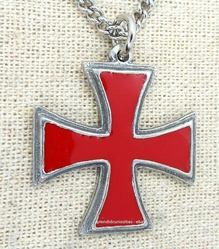 Red knights templar iron cross - knights,