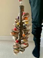 Giant Macaw Parrot Swing, Extra Large Parrot Toy, Large Cockatoo Toy Bird