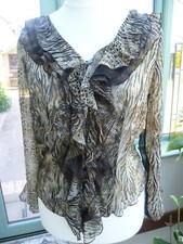Animal Print waterfall Top