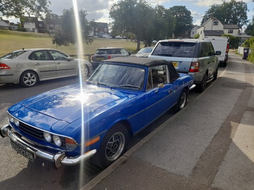 1973 triumph stag tahiti blue - triumph,