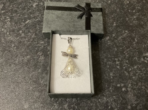 Handmade silver tone and faux - tone,