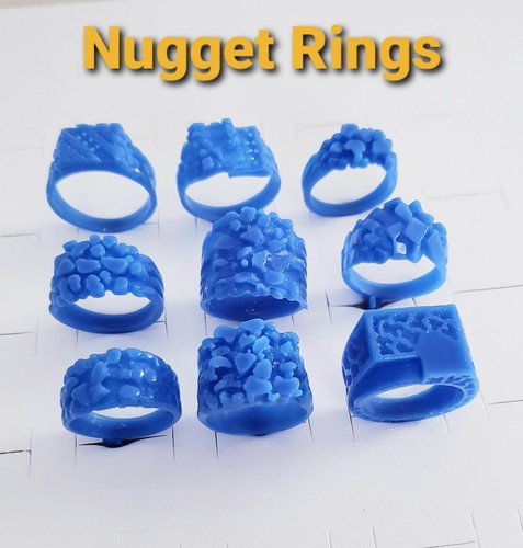 Nugget rings wax jewelry - wax,
