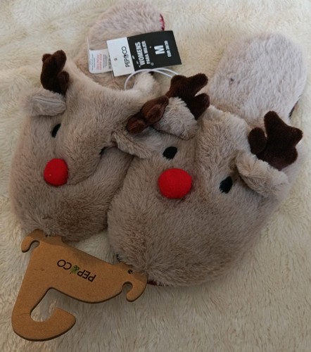 Womens reindeer slippers - womens,