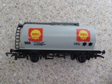 Hornby OO Gauge R.020 Shell Grey Tank Wagon 500 Unboxed (Lot A6)