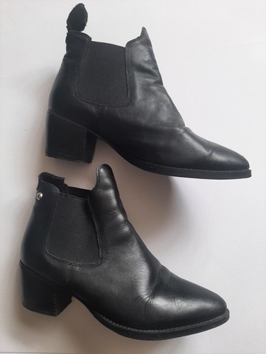 Topshop black leather - topshop, high