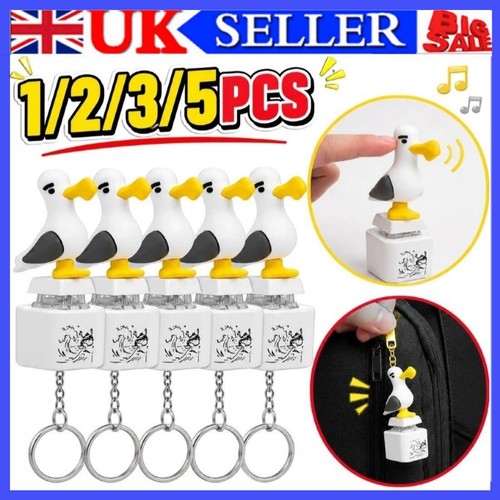 Seagull mine keychain button - seagull,