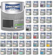 Johnstone's Wall & Ceiling Paint Silk Emulsion Smooth Finish Tin 2.5L All Colors