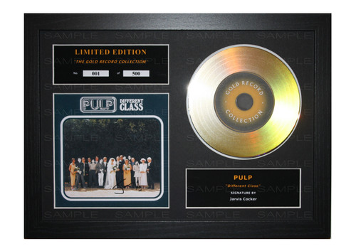 Pulp signed gold disc ltd - signed,