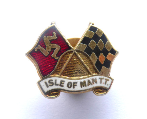 Isle man badge with manx - badge,