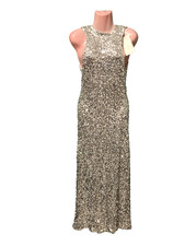 Ladies ZARA Silver Sequin Maxi